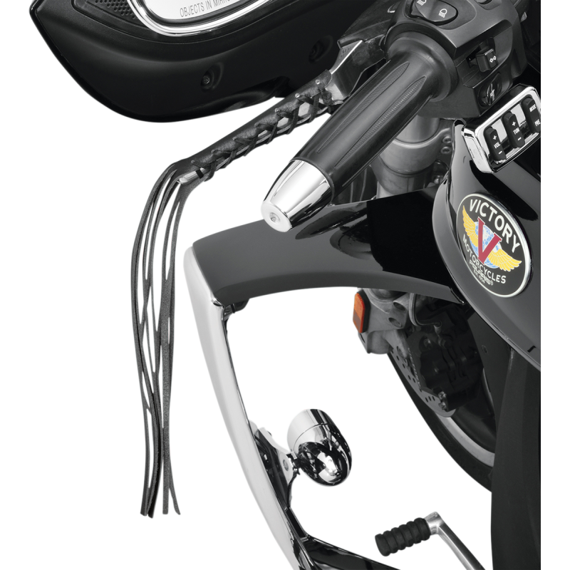 Show Chrome Leather Lever Fringe
