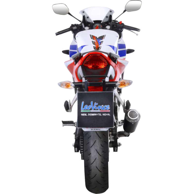 LeoVince LV-10 Black Stainless Steel Slip-On Exhaust