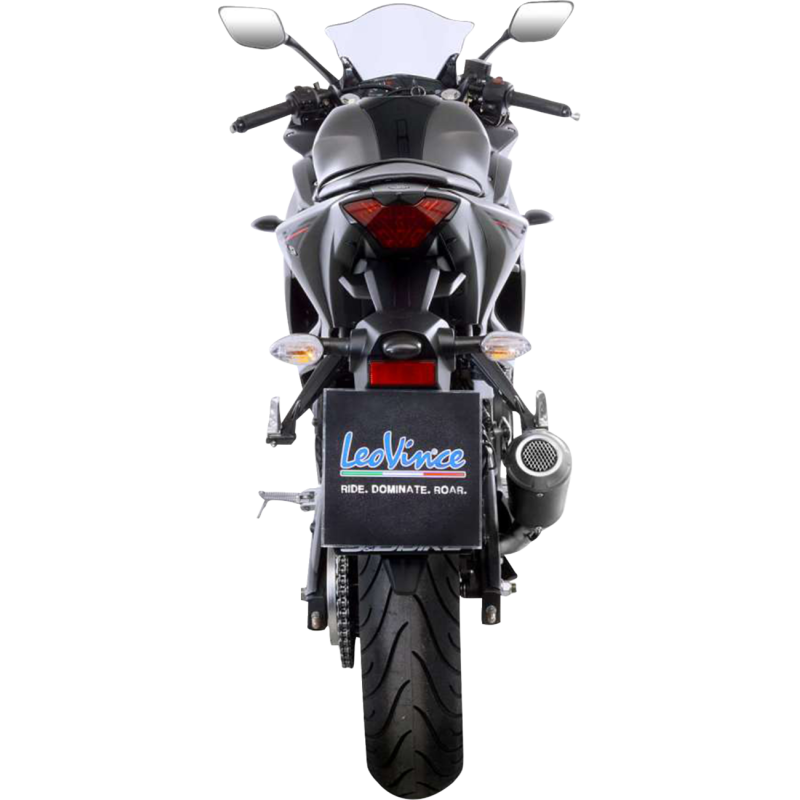LeoVince LV-10 Black Stainless Steel Slip-On Exhaust