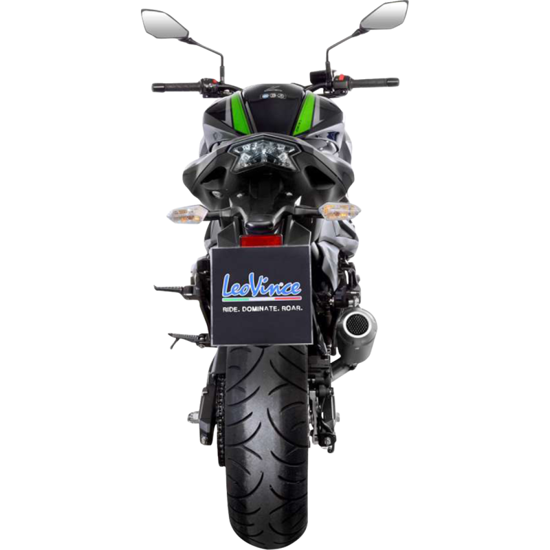 LeoVince LV-10 Black Stainless Steel Slip-On Exhaust