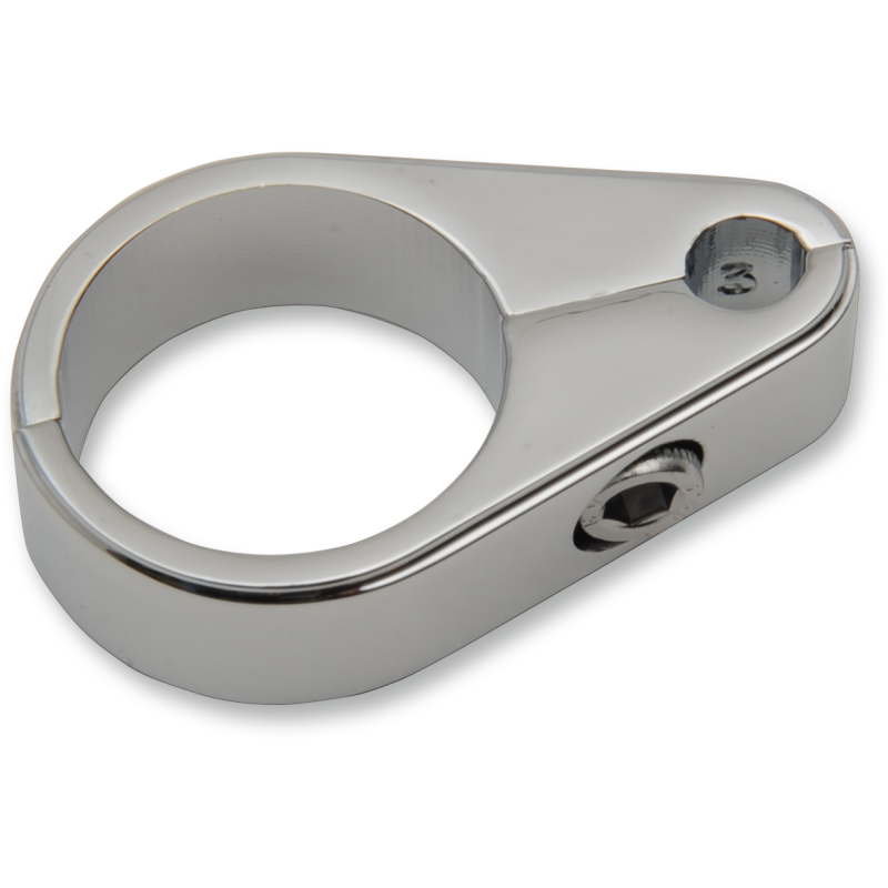 Single cable, 1" Chrome Throttle/Idle Cable Clamp