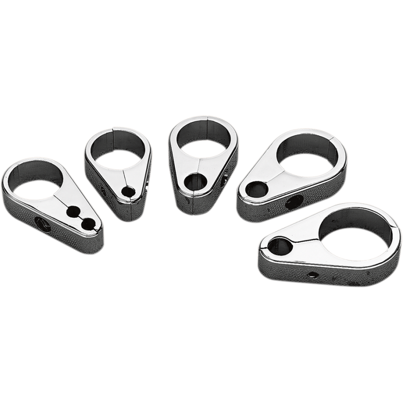 Clutch Cable Clamp Chrome 1 1/8"