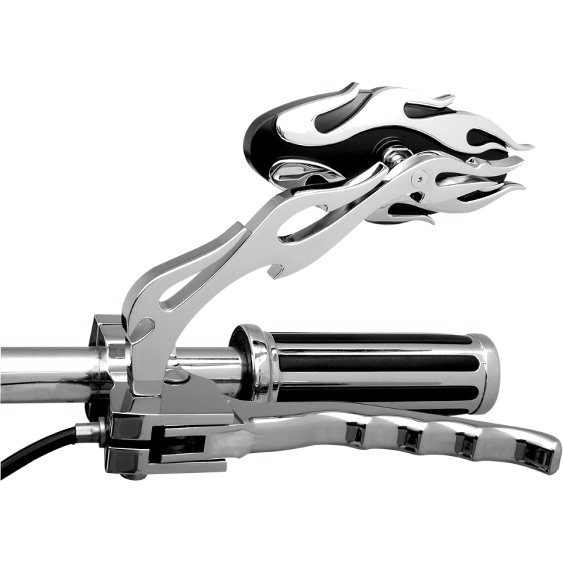 Drag Specialties Flame Oval Mirrors