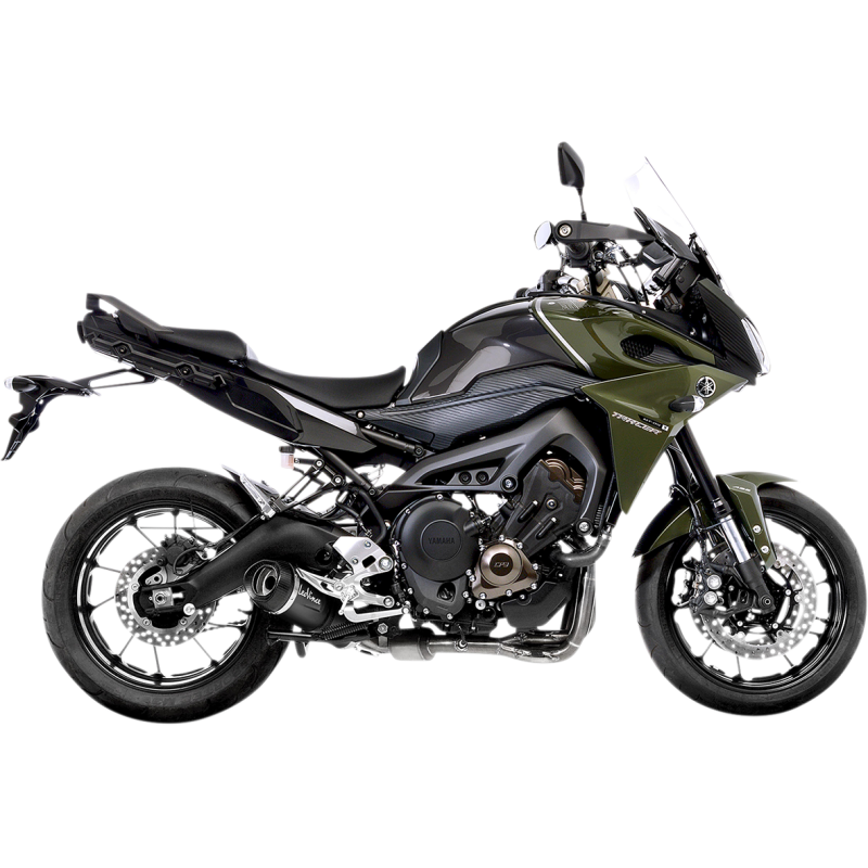 LV ONE EVO Black stainless steel Exhaust for YAMAHA MT-09/Tracer/XSR 900