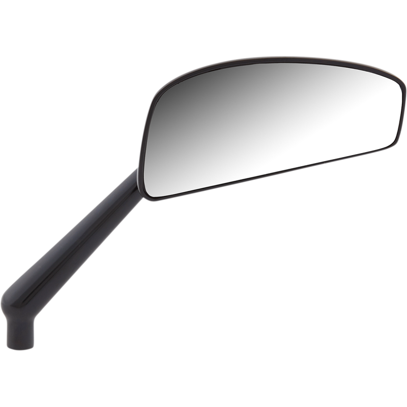 Tearchop Mirror Black Anodized Right
