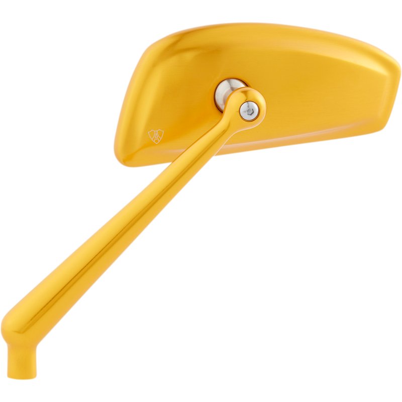 Tearchop Mirror Gold Anodized Left