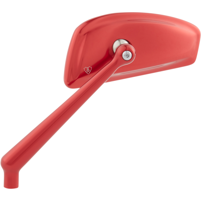 Tearchop Mirror Red Anodized Left