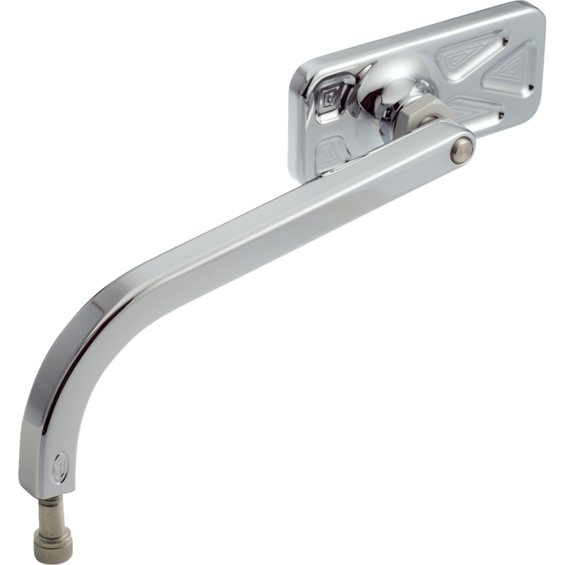 No. 1 Rectangular Mirror - Chrome, left