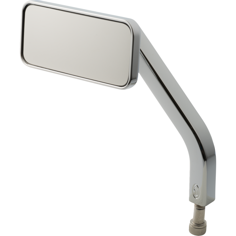 No. 1 Rectangular Mirror - Chrome, left