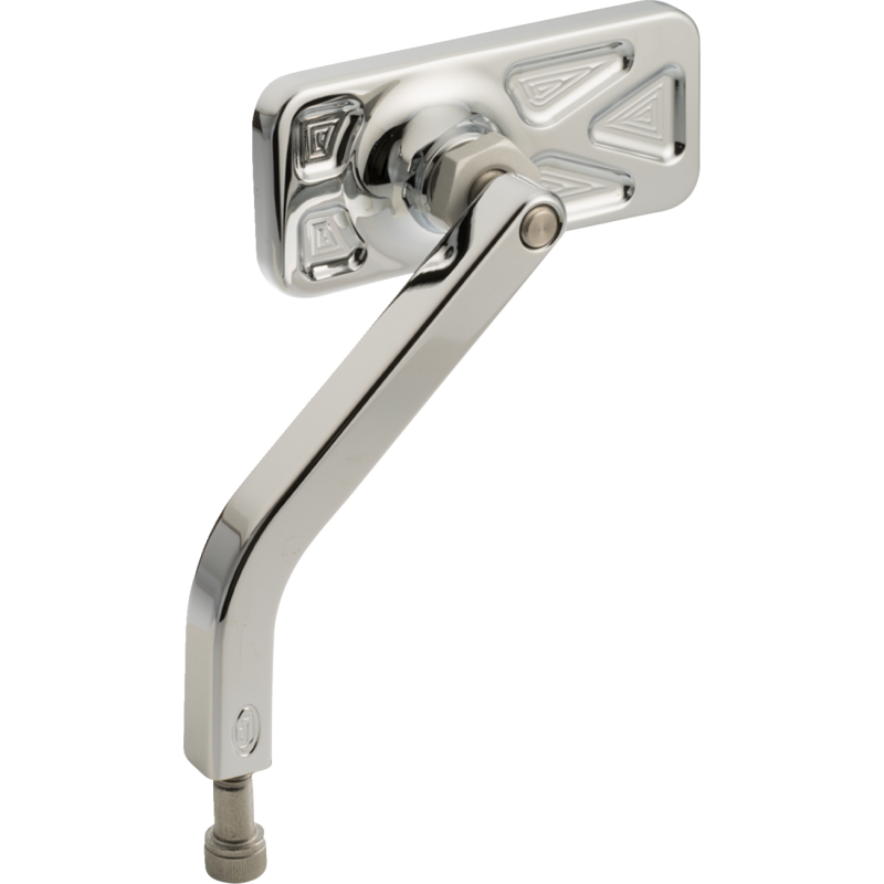 No. 1 Rectangular Mirror - Chrome, left