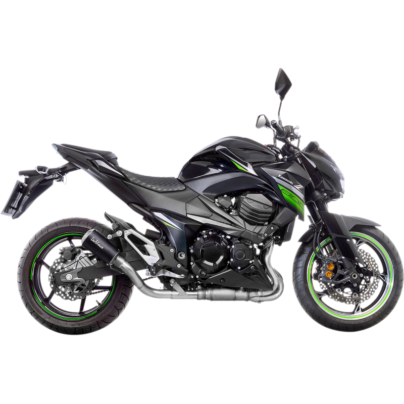 LV-10 Black stainless steel Slip-On for KAWASAKI Z800 13-16