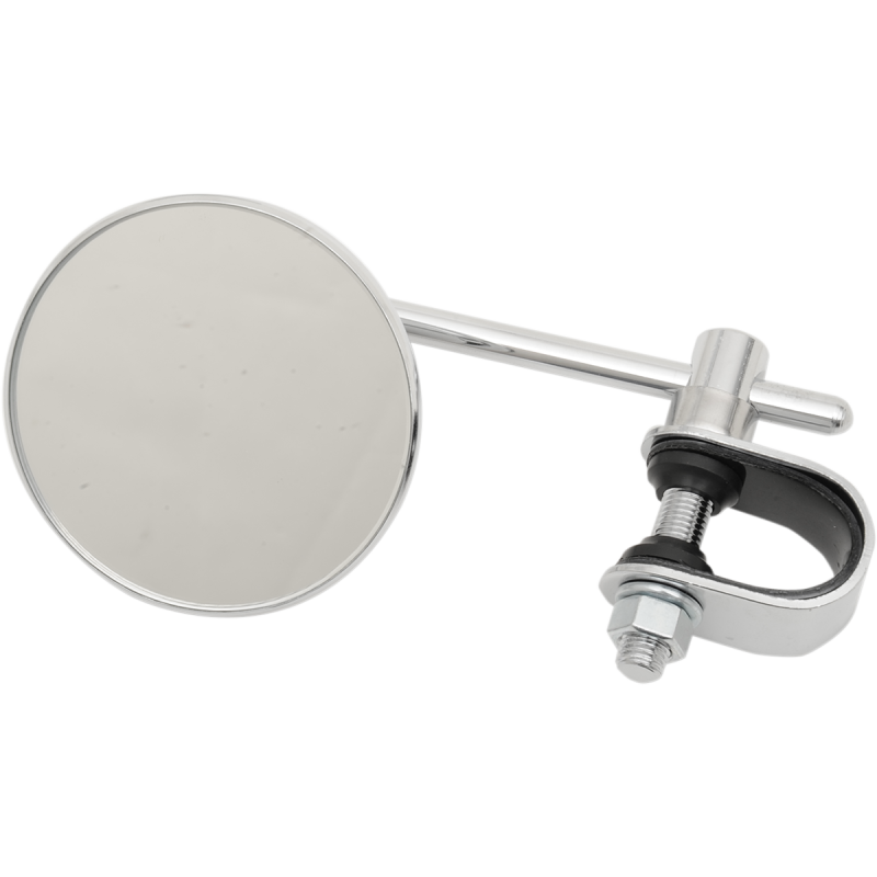 3" Chrome Stamped Mirror, Clamp Style