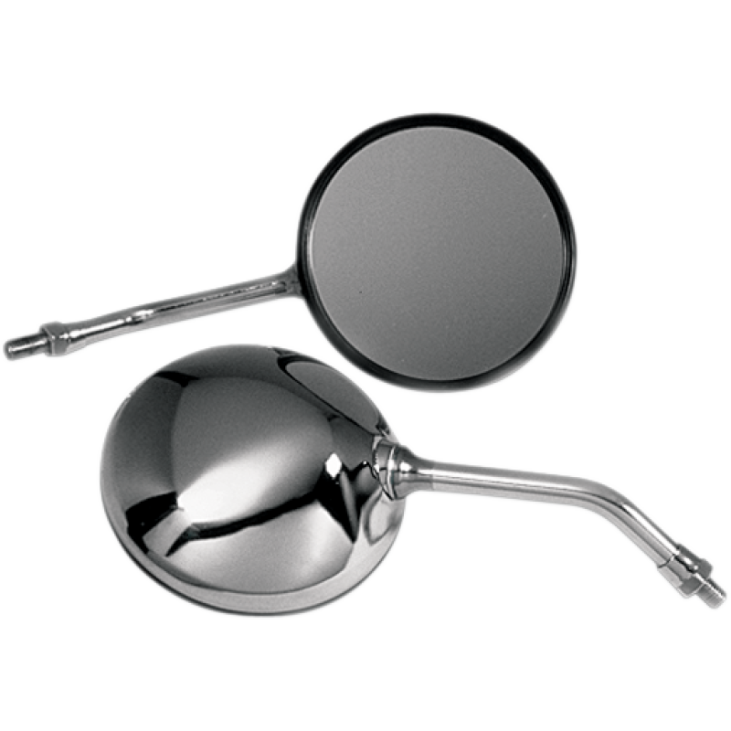 Round Honda CB-Style Mirror (10 mm thread, 5" Stem)