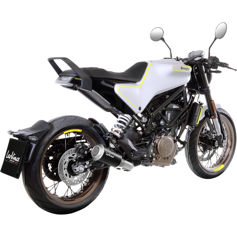 LeoVince LV-10 Black Stainless Steel Slip-On Exhaust