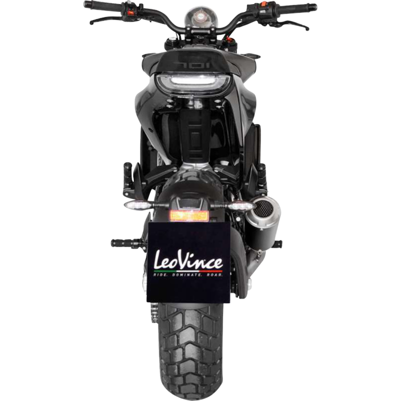 LeoVince LV-10 Black Stainless Steel Slip-On Exhaust
