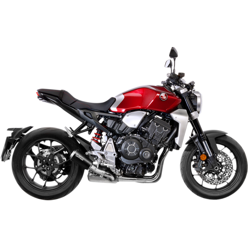 LV-10 Black stainless steel Slip-On for HONDA CB1000R 18-24