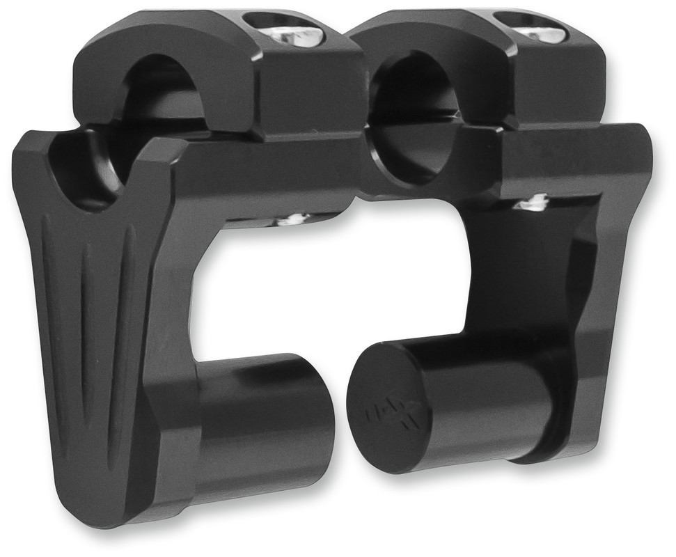 2" Pivoting Riser for 1" Handlebars - Black