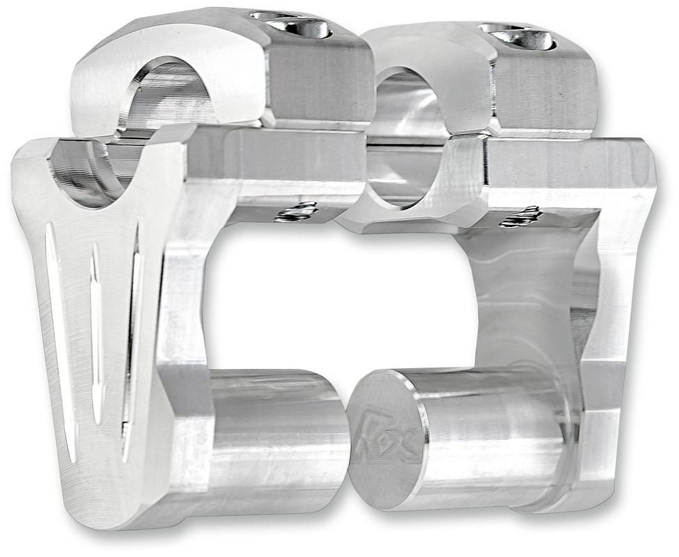 2" Pivoting Riser for 1" Handlebars - Natural Aluminum