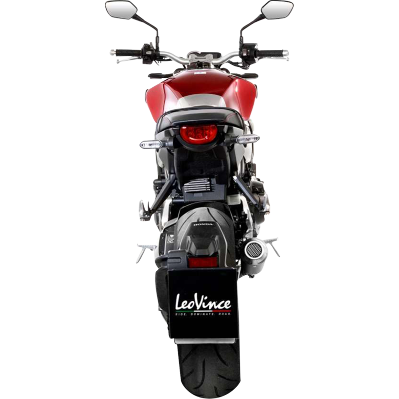 LeoVince LV-10 Black Stainless Steel Slip-On Exhaust