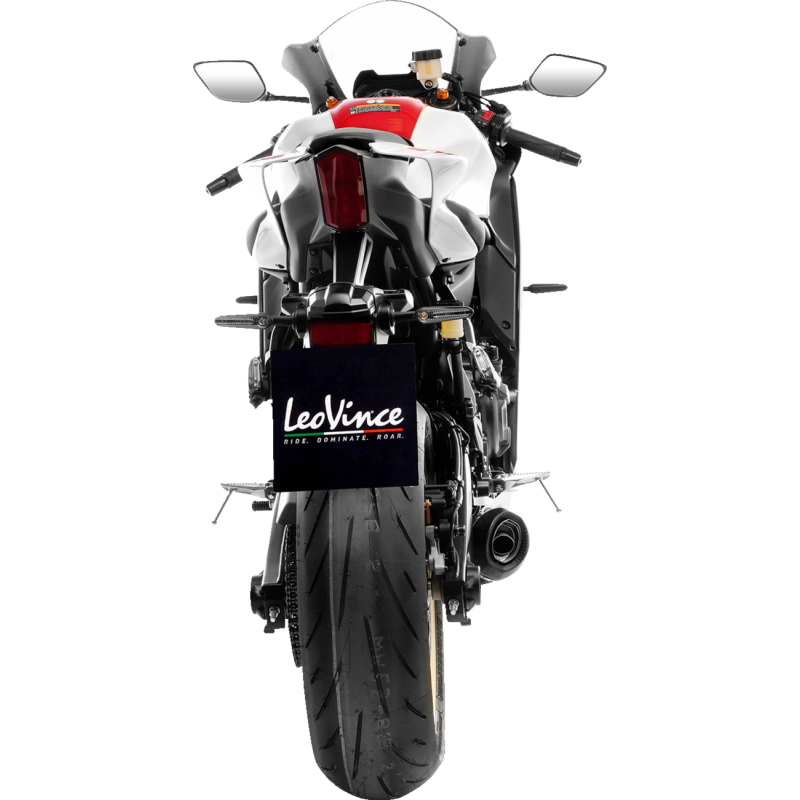 LV ONE EVO Black stainless steel Exhaust for YAMAHA MT-07 21-24, XSR700 21-23, YZF-R7 21-23