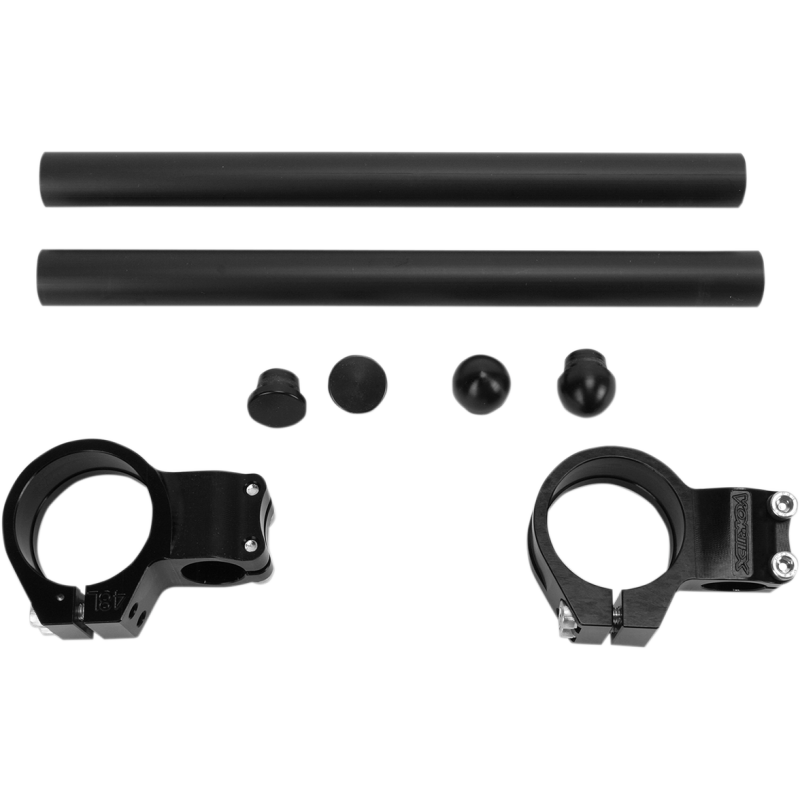 7° Black Clip-On Set - 48 mm Fork Size