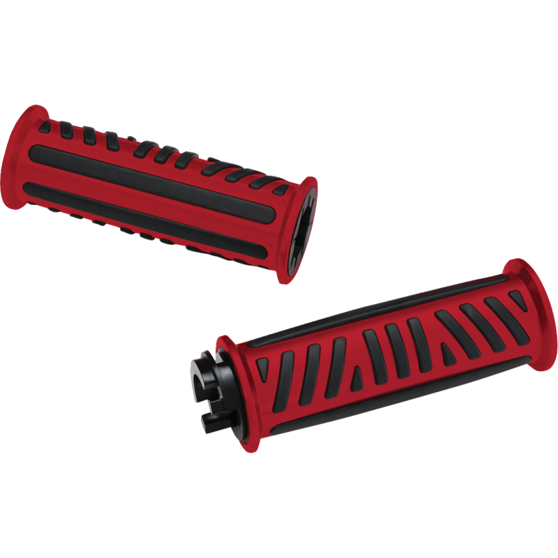Combat Billet Grips - Fiery Red