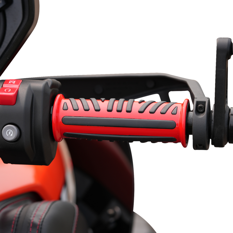 Combat Billet Grips - Fiery Red