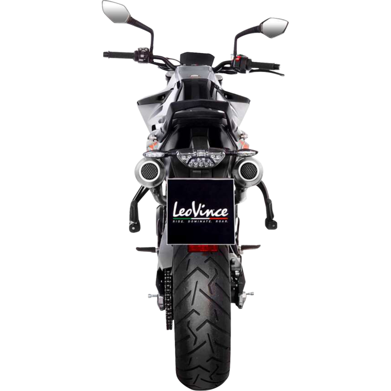 LeoVince LV-10 Black Stainless Steel Slip-On Exhaust