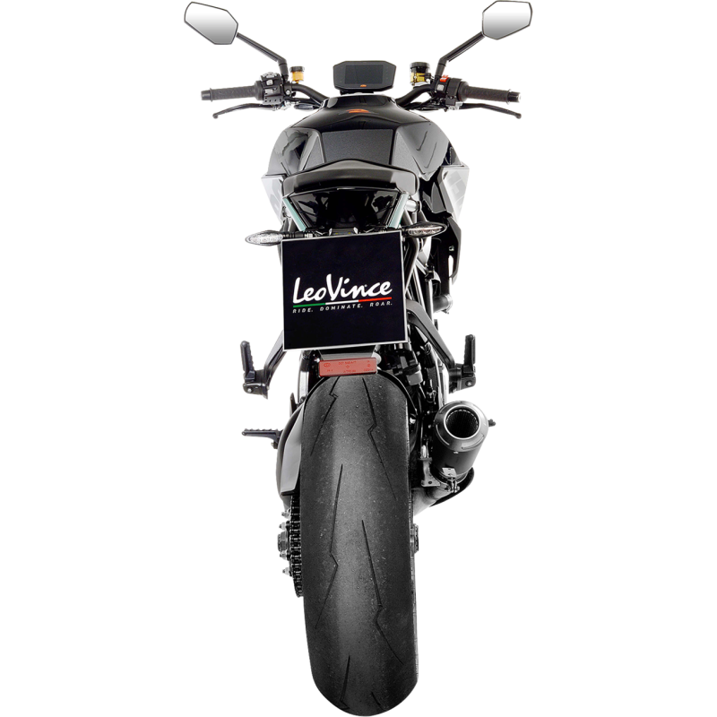 LeoVince LV-10 Black Stainless Steel Slip-On Exhaust