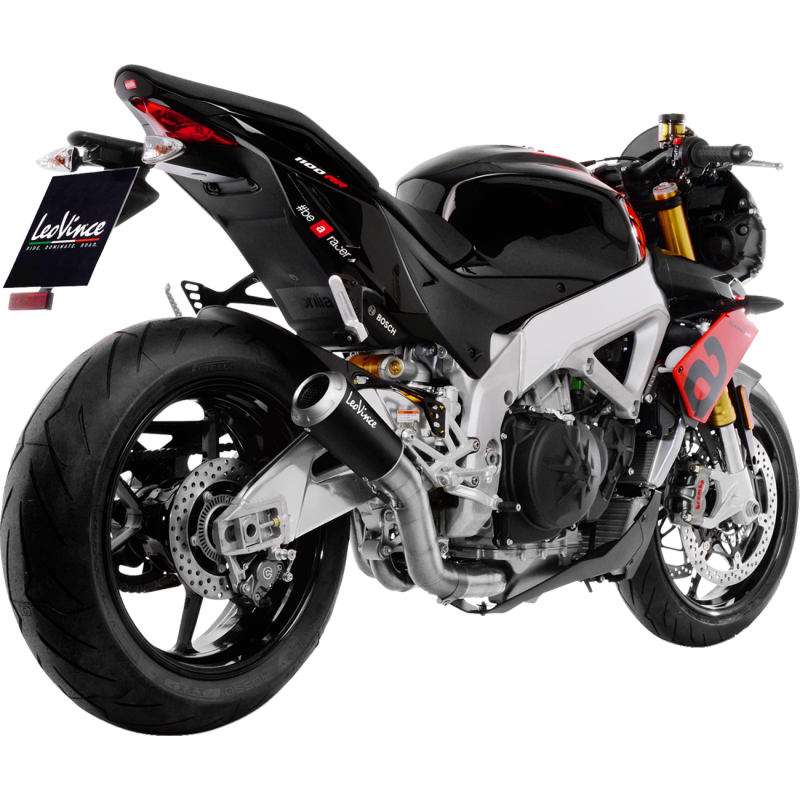 LeoVince LV-10 Black Stainless Steel Slip-On Exhaust