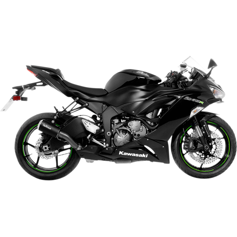 LeoVince LV-10 Black Stainless Steel Slip-On Exhaust