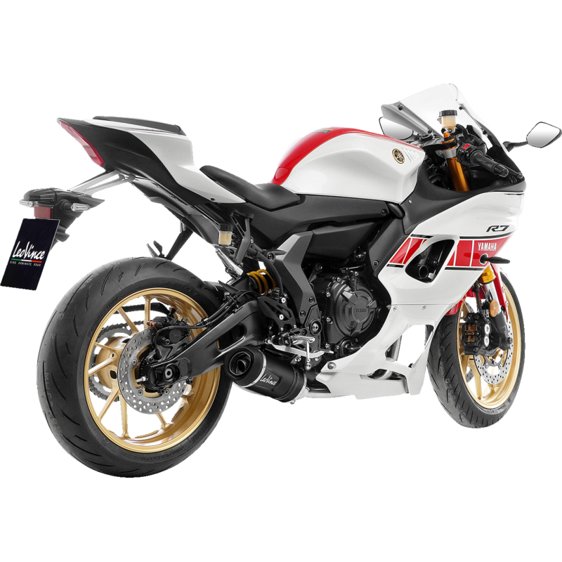 LV ONE EVO Black stainless steel Exhaust for YAMAHA MT-07 21-24, XSR700 21-23, YZF-R7 21-23