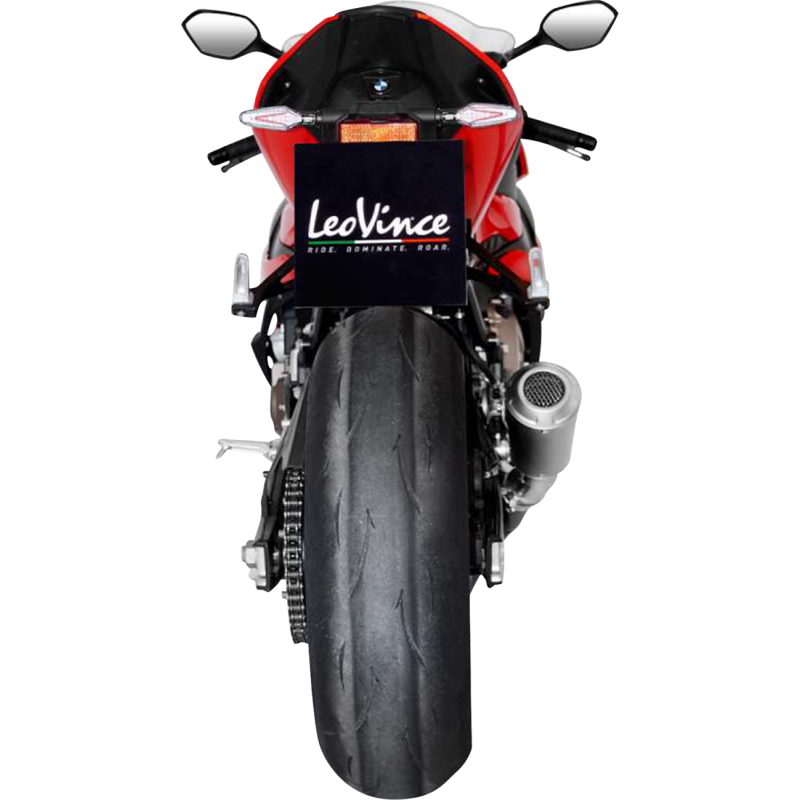 LeoVince LV-10 Black Stainless Steel Slip-On Exhaust
