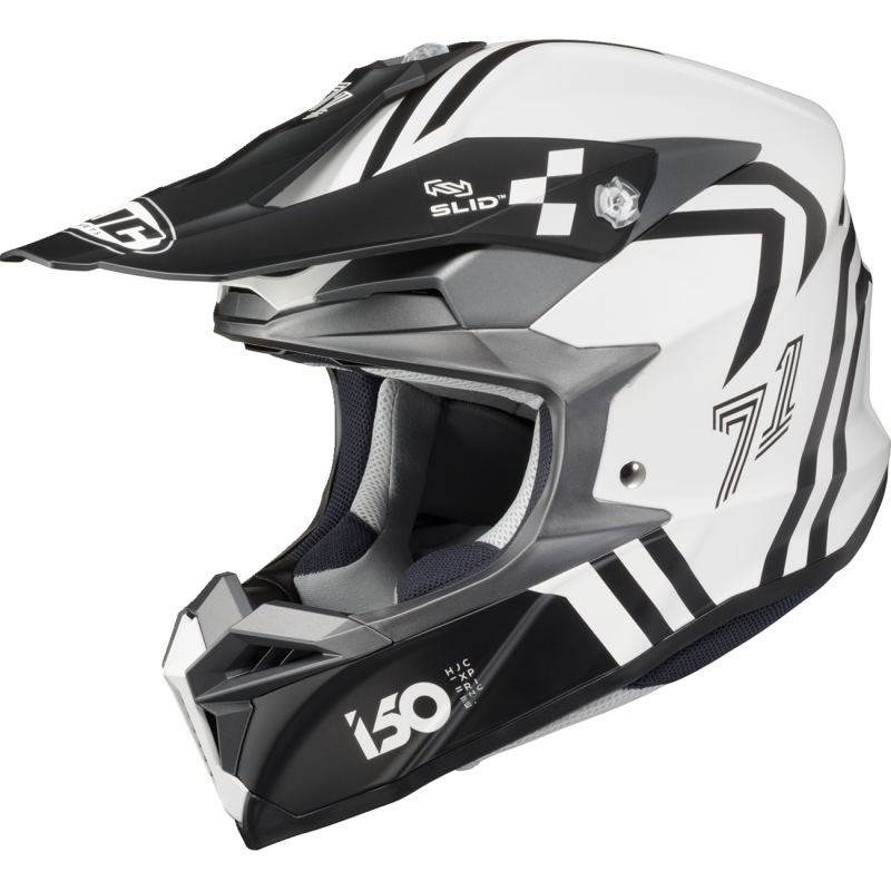 HJC i50 HEX Helmet - Semi-Flat White/Black - Size S