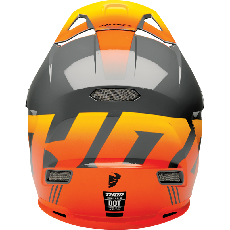 THOR Sector 2 Carve Helmet - Charcoal/Orange - Size S