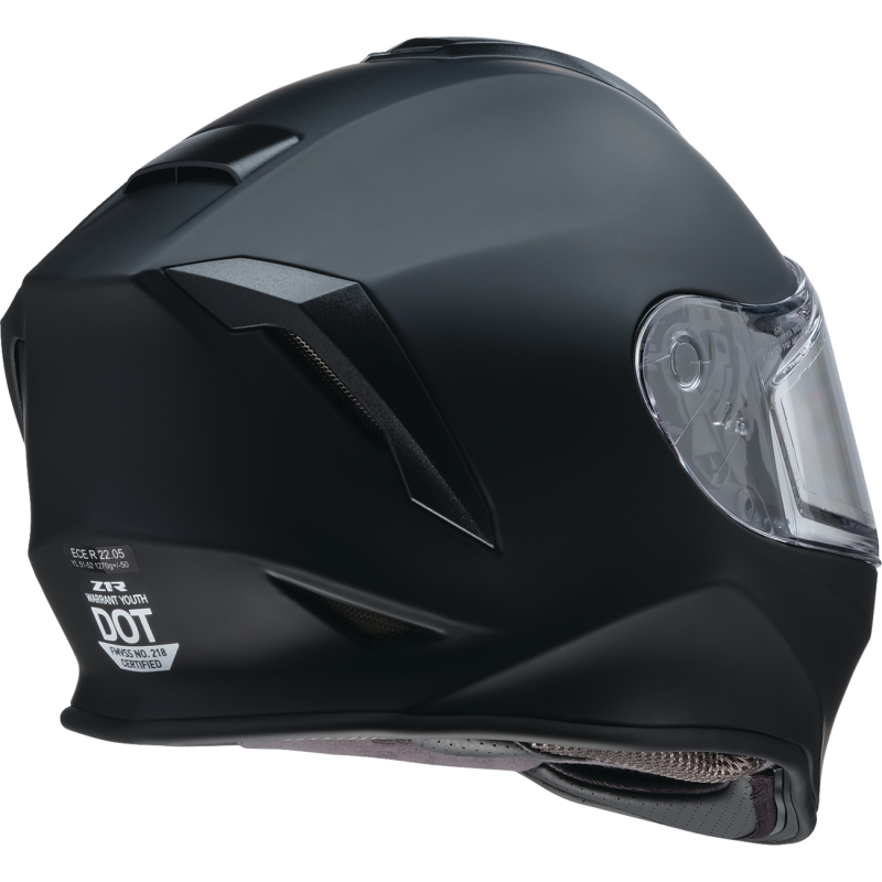 Youth Warrant Snow 2.0 Helmet, Flat Black, Size M