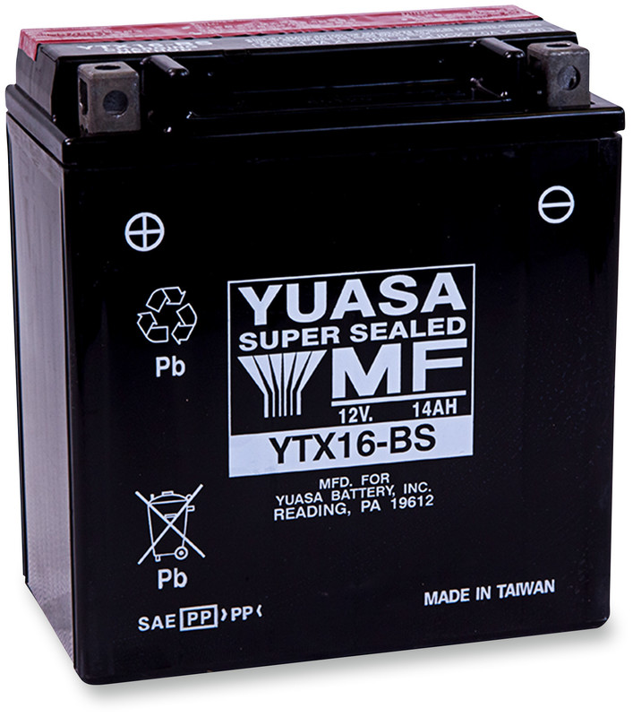Battery YTX16-BS for Kawasaki VN2000 Vulcan Classic 05-10