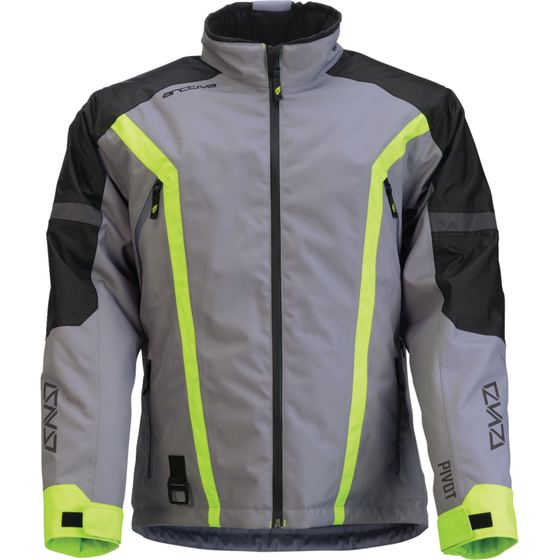 Men's Pivot 8 Insulated Jacket - Gray/Hi-Viz, Size L