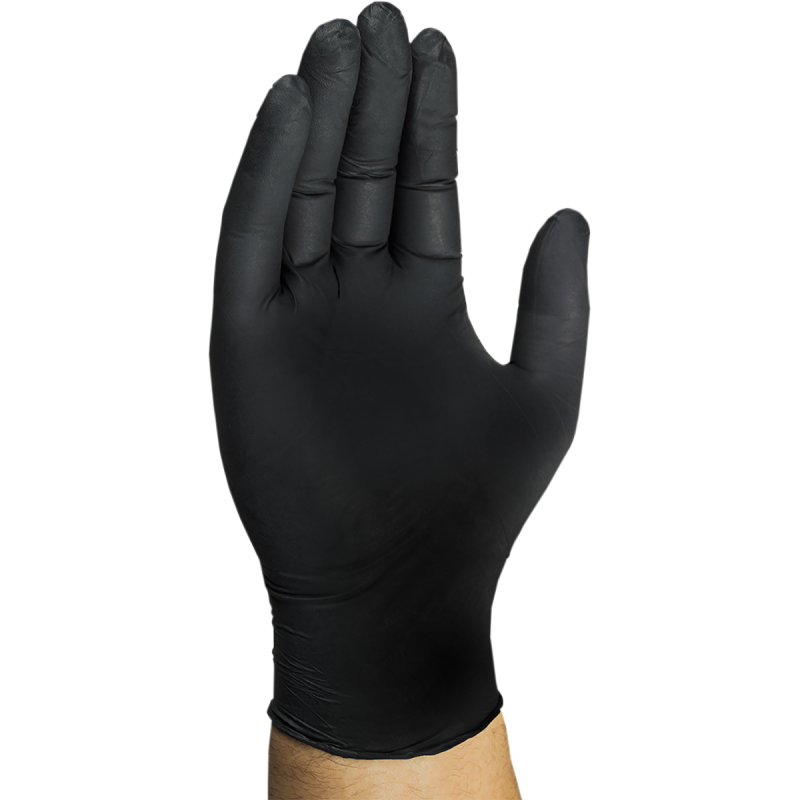 Mechanix Wear Nitrile Gloves, Black, Size L (10)