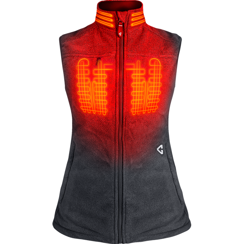 Women's 7V Thermite Heated Fleece Vest 2.0 - Gray, XL