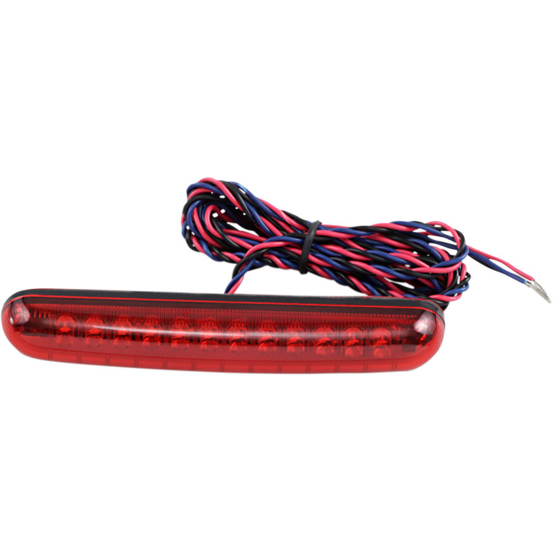 Sequential light bar w/ flashing brake alert, red