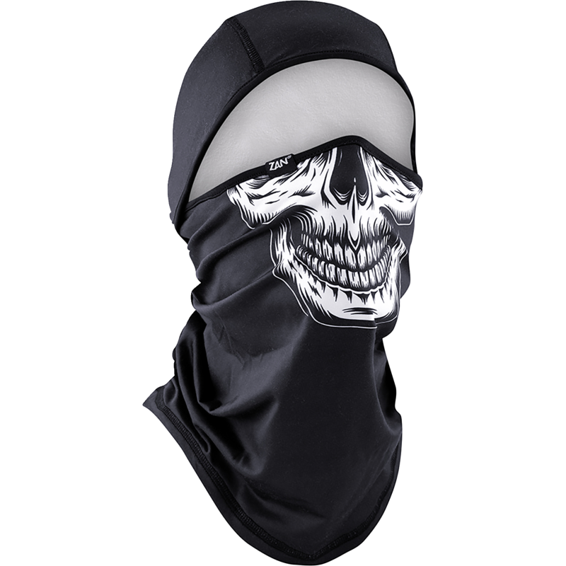 Zan Headgear SportFlex™ Convertible Balaclava - Black/White Skull