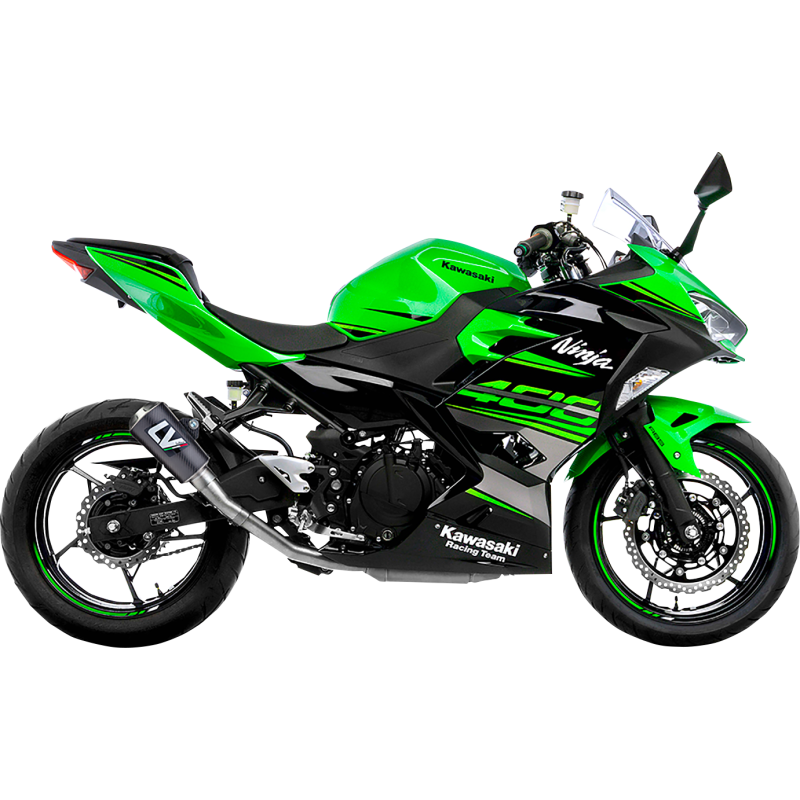 LV-10 Carbon fiber Slip-On for KAWASAKI Ninja 400 18-23/Z400 19-23