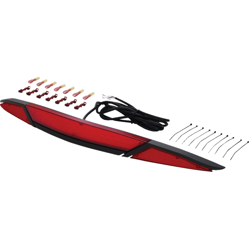 GT Marvel Trunk Lights, Black, red lens