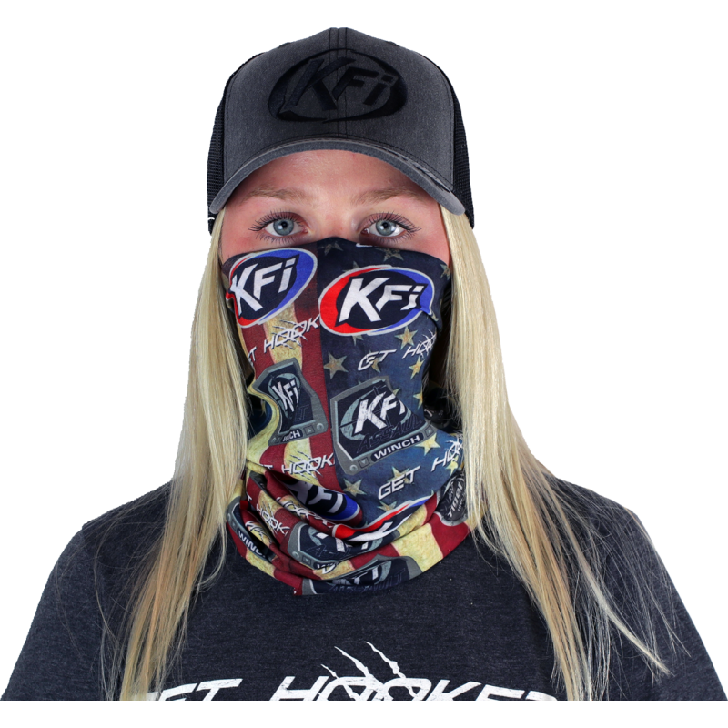 KFI Face Mask - Color flag with logos