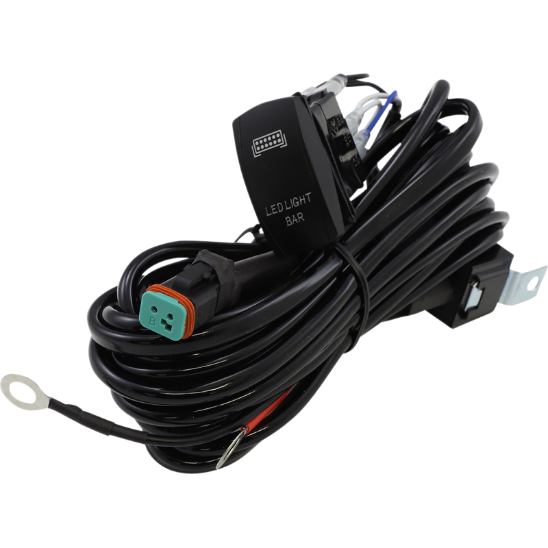 One Light Bar Connector Harness with Rocker Switch