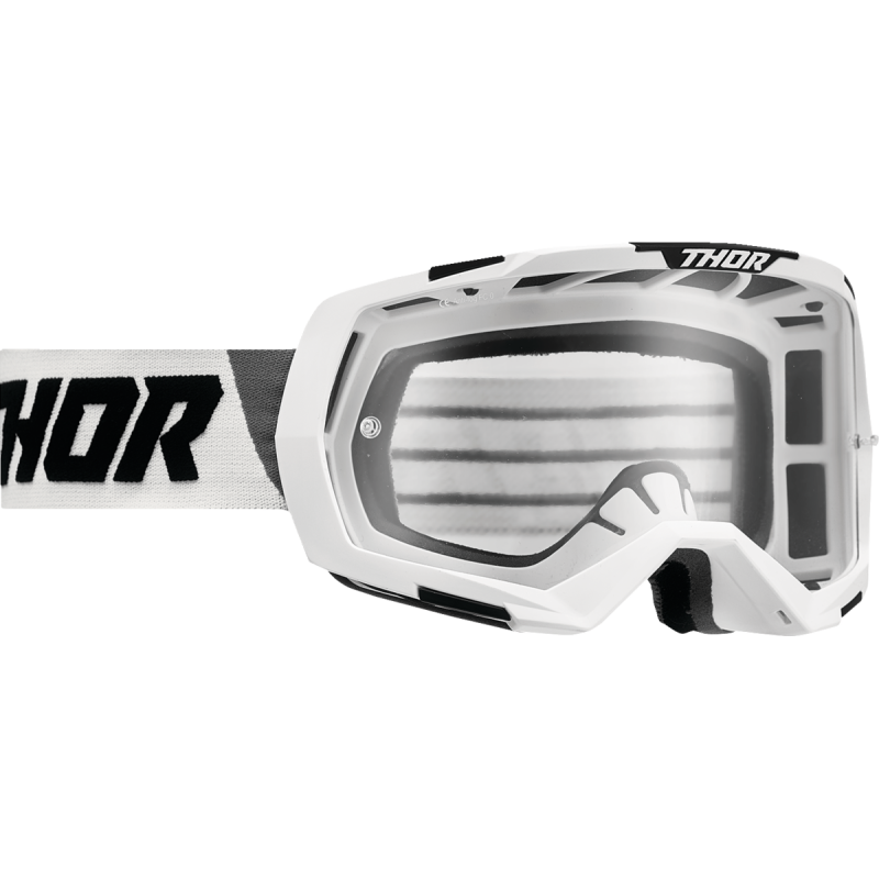 Thor Regiment Goggles - White/Black (Clear Lens)