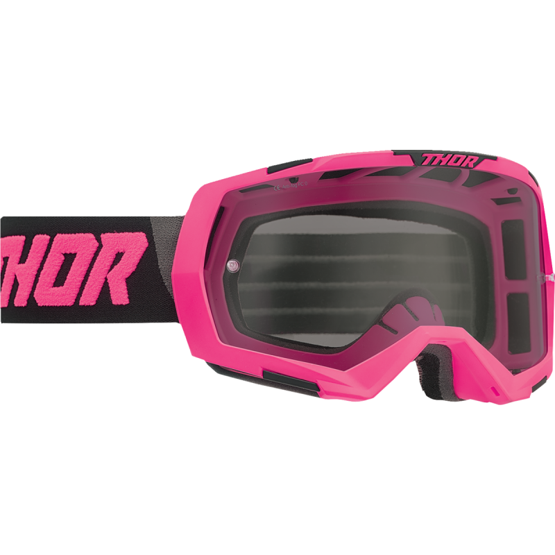 Thor Regiment Goggles - Flo Pink/Black (Smoke Lens)