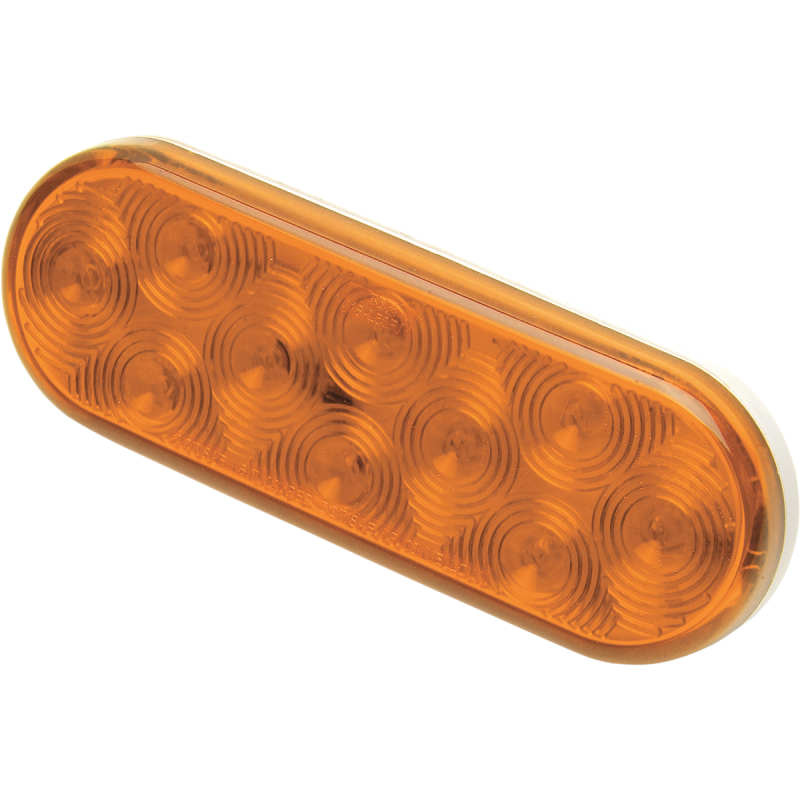 Oval 10 LED Amber