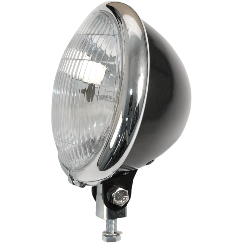Black w/ Chrome Bezel Headlight